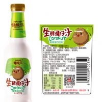 健愉樂食品飲料生榨椰子汁椰汁果汁飲品飲料整箱瓶裝